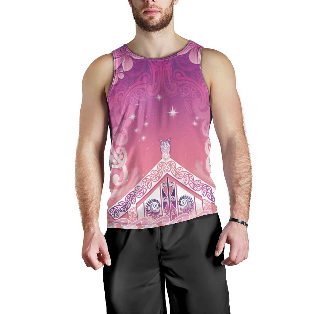 New Zealand Matariki Men Tank Top Maori Marae Purple Galaxy