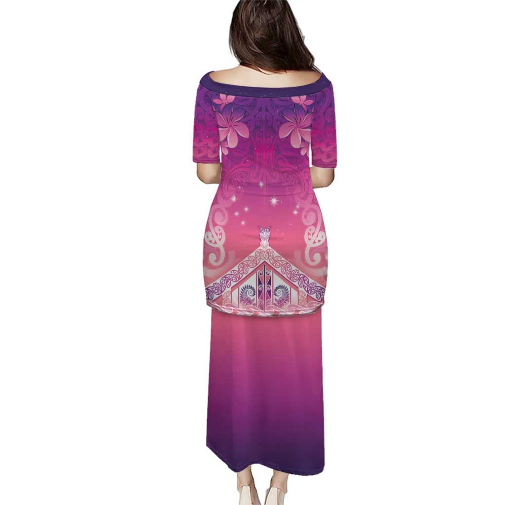 New Zealand Matariki Puletasi Maori Marae Purple Galaxy