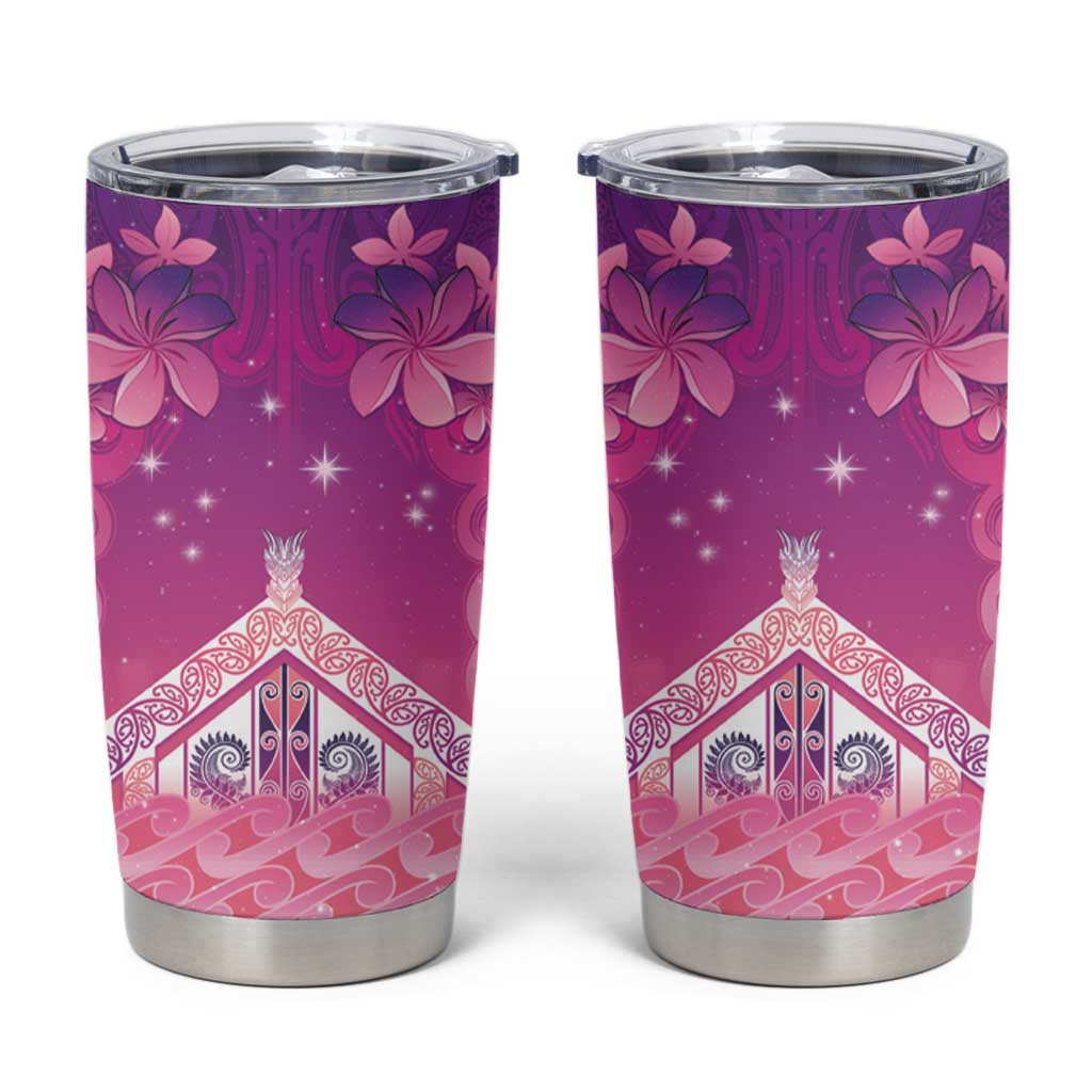 New Zealand Matariki Tumbler Cup Maori Marae Purple Galaxy