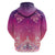 New Zealand Matariki Zip Hoodie Maori Marae Purple Galaxy
