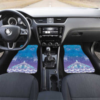 New Zealand Matariki Car Mats Maori Marae Cyan Galaxy