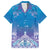 New Zealand Matariki Hawaiian Shirt Maori Marae Cyan Galaxy