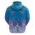 New Zealand Matariki Hoodie Maori Marae Cyan Galaxy