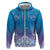 New Zealand Matariki Hoodie Maori Marae Cyan Galaxy