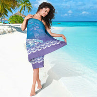 New Zealand Matariki Sarong Maori Marae Cyan Galaxy