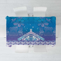New Zealand Matariki Tablecloth Maori Marae Cyan Galaxy