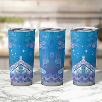 New Zealand Matariki Tumbler Cup Maori Marae Cyan Galaxy