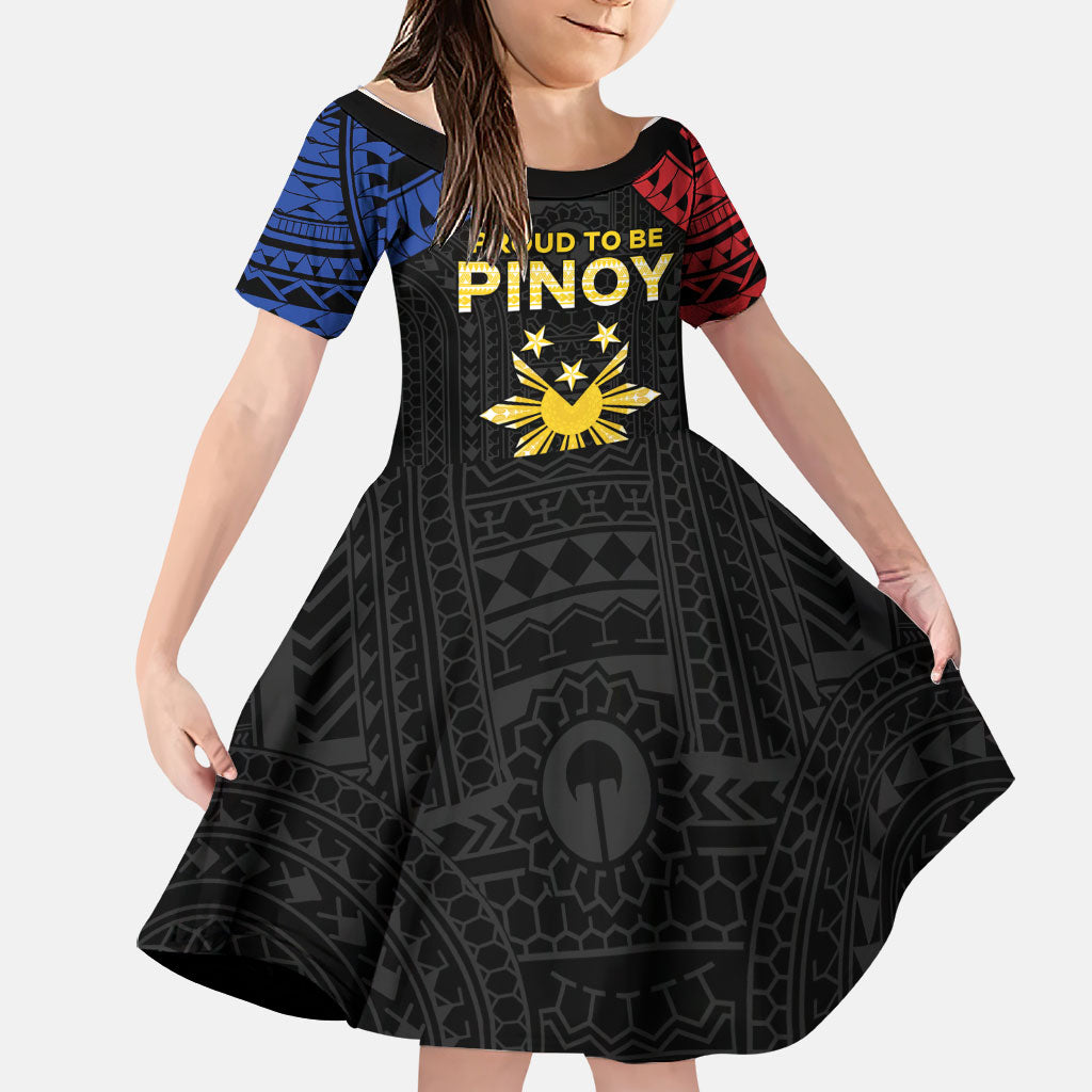Philippines Independence Day Family Matching Off Shoulder Maxi Dress and Hawaiian Shirt Proud To Be Pinoy