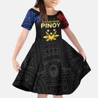 Philippines Independence Day Family Matching Off Shoulder Short Dress and Hawaiian Shirt Proud To Be Pinoy