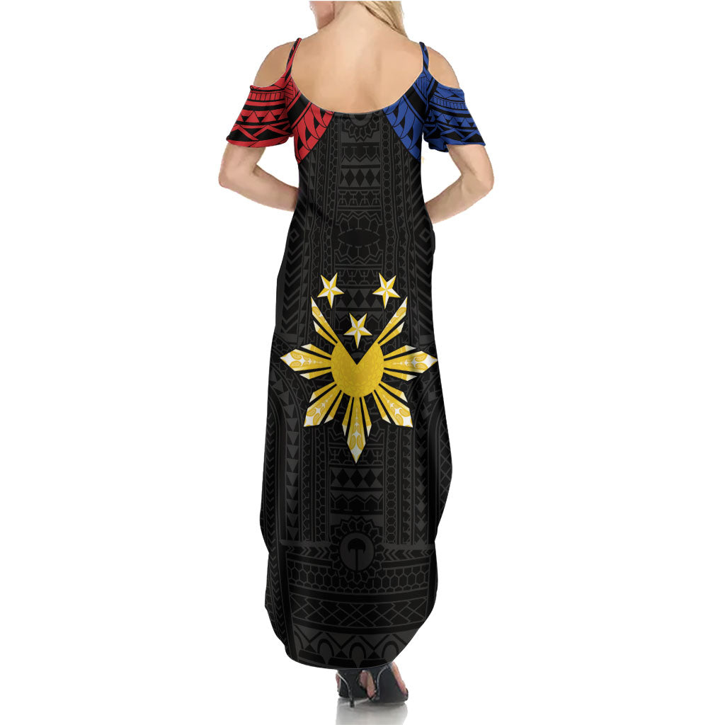 Philippines Independence Day Family Matching Summer Maxi Dress and Hawaiian Shirt Proud To Be Pinoy