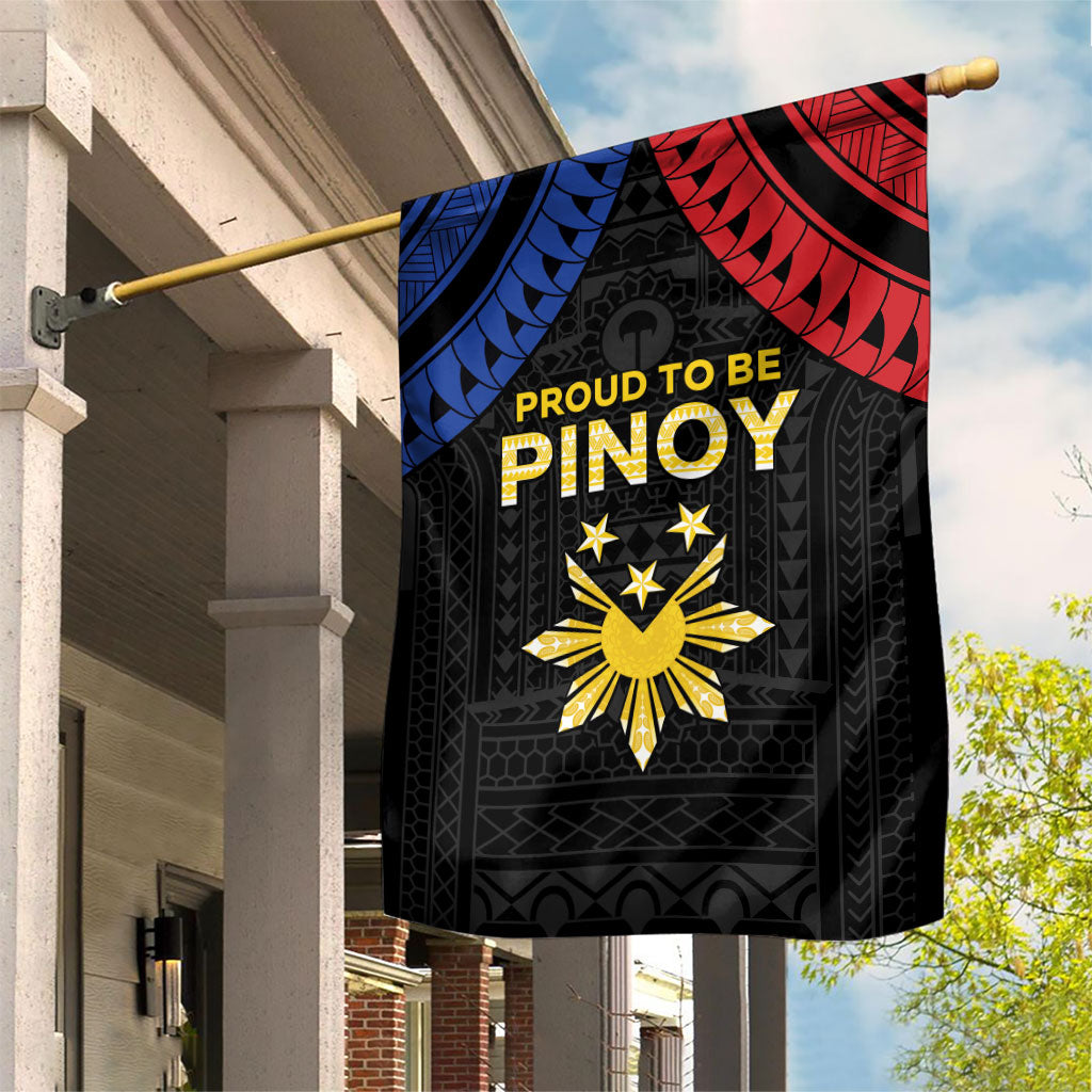 Philippines Independence Day Garden Flag Proud To Be Pinoy LT05 House Flag Black - Polynesian Pride