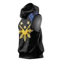 Philippines Independence Day Sleeveless Hoodie Proud To Be Pinoy LT05 - Polynesian Pride