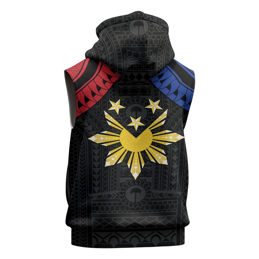 Philippines Independence Day Sleeveless Zip Hoodie Proud To Be Pinoy LT05 - Polynesian Pride