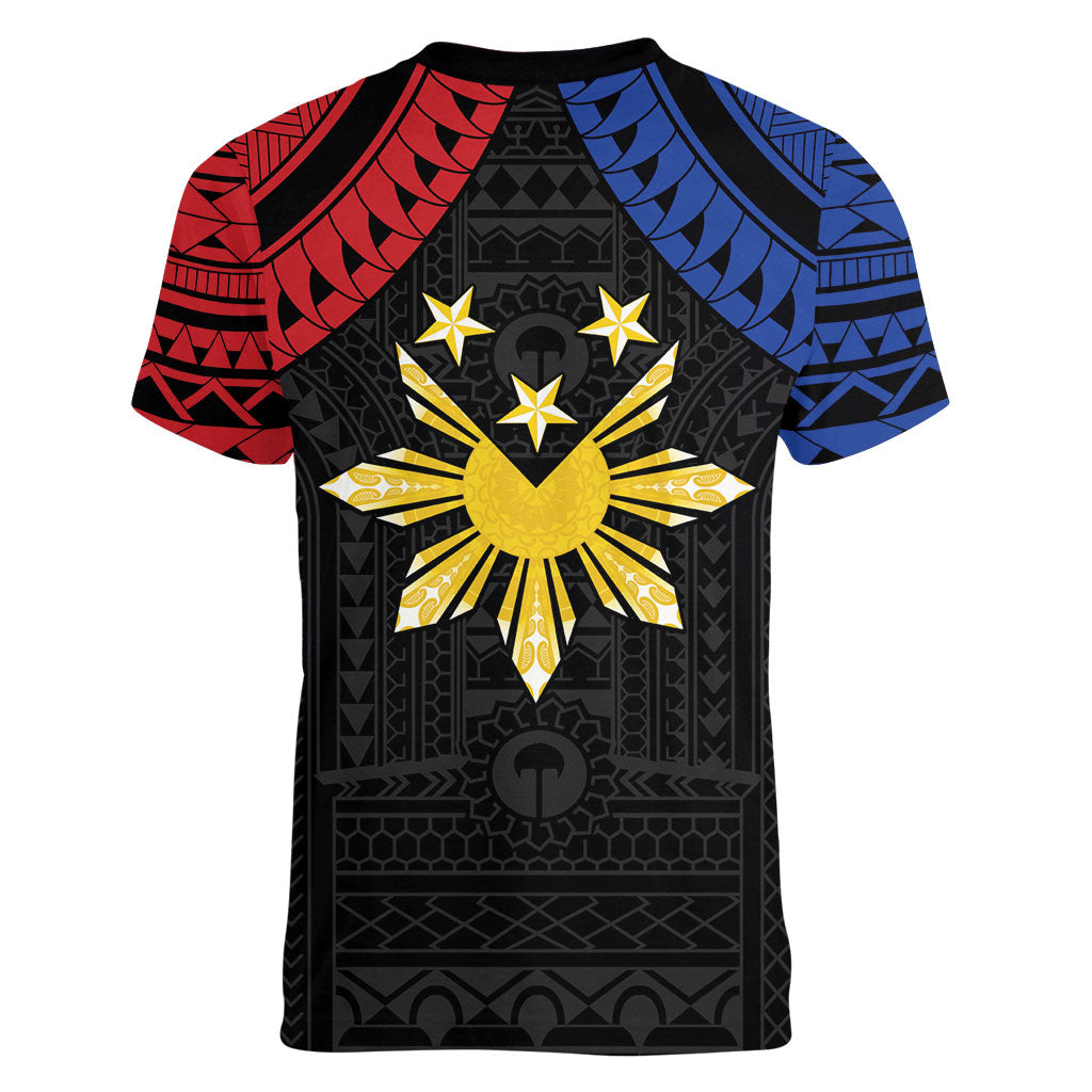 Philippines Independence Day Women V-Neck T-Shirt Proud To Be Pinoy