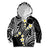 Plumeria With Black Polynesian Tattoo Pattern Kid Hoodie