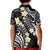Plumeria With Black Polynesian Tattoo Pattern Kid Polo Shirt