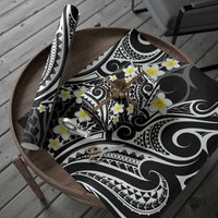 Plumeria With Black Polynesian Tattoo Pattern Wrapping Paper - Polynesian Pride