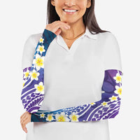 Plumeria With Galaxy Polynesian Tattoo Pattern Arm Sleeves LT05 - Polynesian Pride