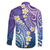 Plumeria With Galaxy Polynesian Tattoo Pattern Family Matching Summer Maxi Dress and Hawaiian Shirt