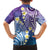 Plumeria With Galaxy Polynesian Tattoo Pattern Family Matching Tank Maxi Dress and Hawaiian Shirt