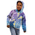 Plumeria With Galaxy Polynesian Tattoo Pattern Kid Hoodie