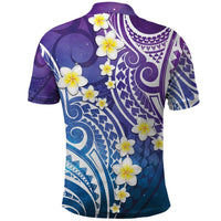 Plumeria With Galaxy Polynesian Tattoo Pattern Polo Shirt