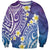 Plumeria With Galaxy Polynesian Tattoo Pattern Sweatshirt
