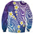 Plumeria With Galaxy Polynesian Tattoo Pattern Sweatshirt