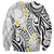 Plumeria With White Polynesian Tattoo Pattern Sweatshirt