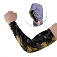 Hawaiian Honu And Surfboards Arm Sleeves Gold Style - Polynesian Pride