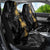 Hawaiian Honu And Surfboards Car Seat Cover Gold Style - Polynesian Pride