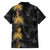 Hawaiian Honu And Surfboards Family Matching Off The Shoulder Long Sleeve Dress and Hawaiian Shirt Gold Style - Polynesian Pride