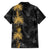 Hawaiian Honu And Surfboards Family Matching Summer Maxi Dress and Hawaiian Shirt Gold Style - Polynesian Pride