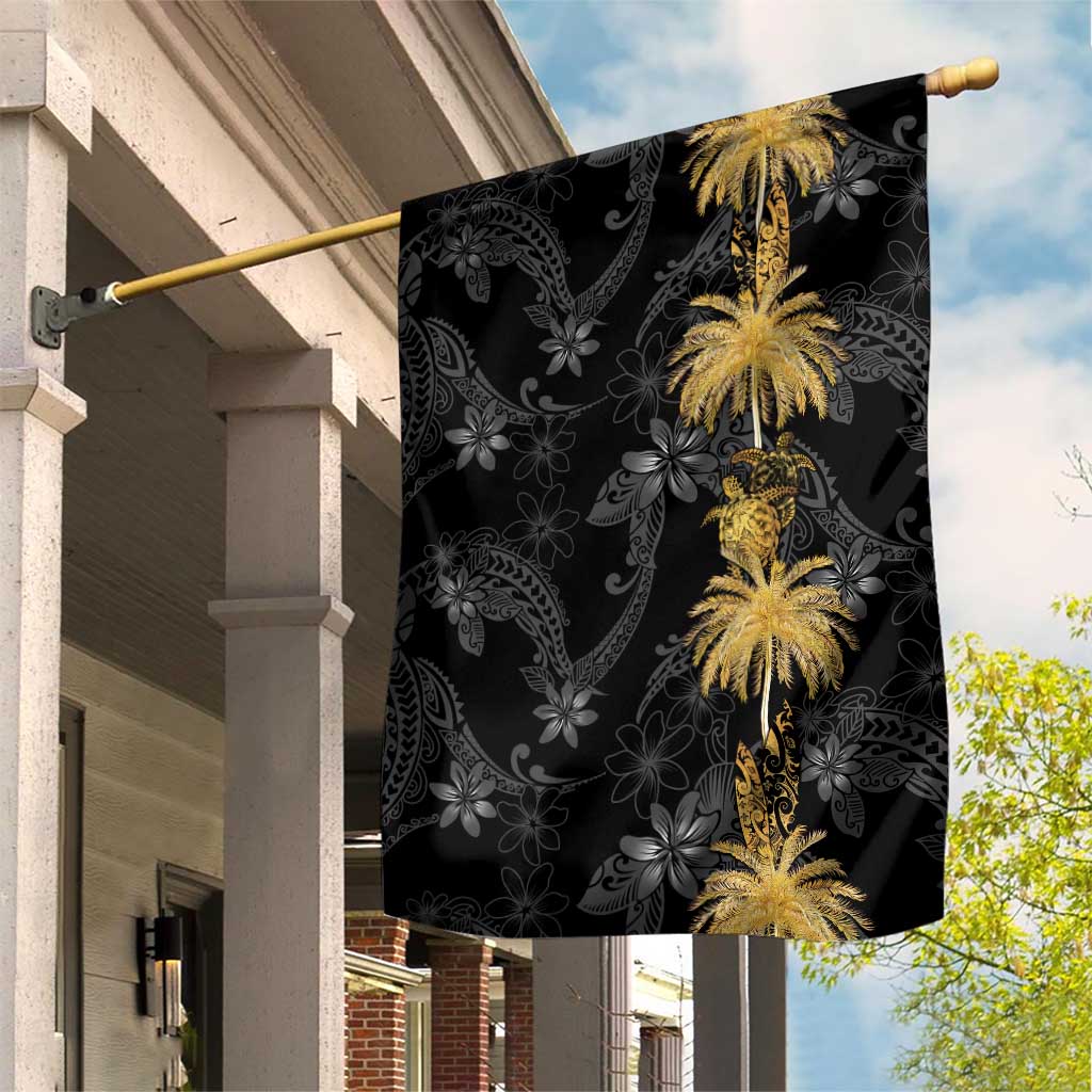 Hawaiian Honu And Surfboards Garden Flag Gold Style - Polynesian Pride