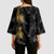 Hawaiian Honu And Surfboards Kimono Sleeve Blouse Gold Style - Polynesian Pride