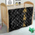 Hawaiian Honu And Surfboards Quilt Gold Style - Polynesian Pride