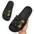 Hawaiian Honu And Surfboards Slide Sandals Gold Style - Polynesian Pride