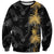 Hawaiian Honu And Surfboards Sweatshirt Gold Style - Polynesian Pride