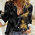 Hawaiian Honu And Surfboards Women Casual Shirt Gold Style - Polynesian Pride