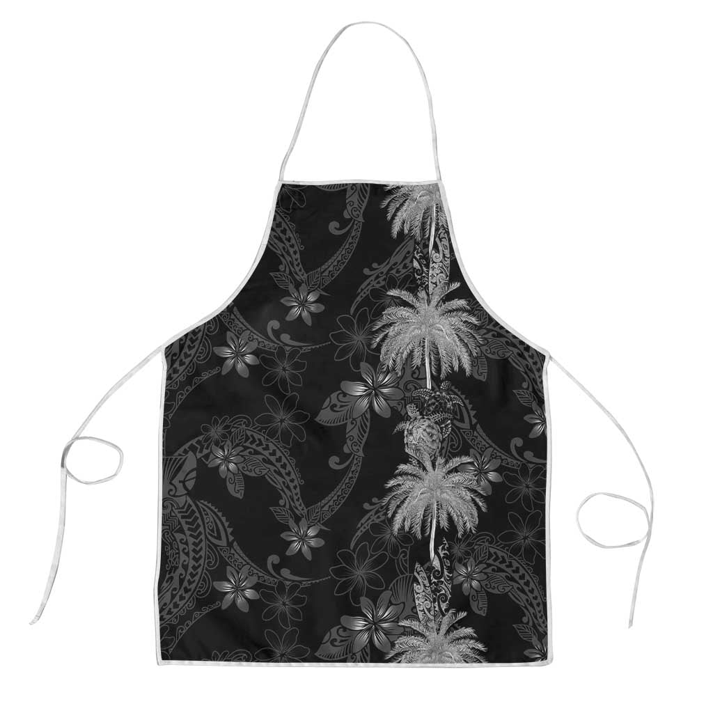 Hawaiian Honu And Surfboards Apron Silver Style - Polynesian Pride