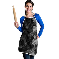 Hawaiian Honu And Surfboards Apron Silver Style - Polynesian Pride