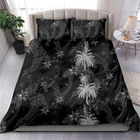 Hawaiian Honu And Surfboards Bedding Set Silver Style - Polynesian Pride