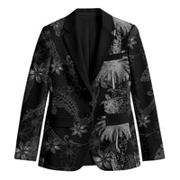 Hawaiian Honu And Surfboards Blazer Silver Style - Polynesian Pride