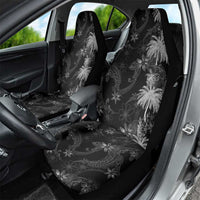 Hawaiian Honu And Surfboards Car Seat Cover Silver Style - Polynesian Pride