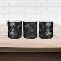 Hawaiian Honu And Surfboards Ceramic Mug Silver Style - Polynesian Pride