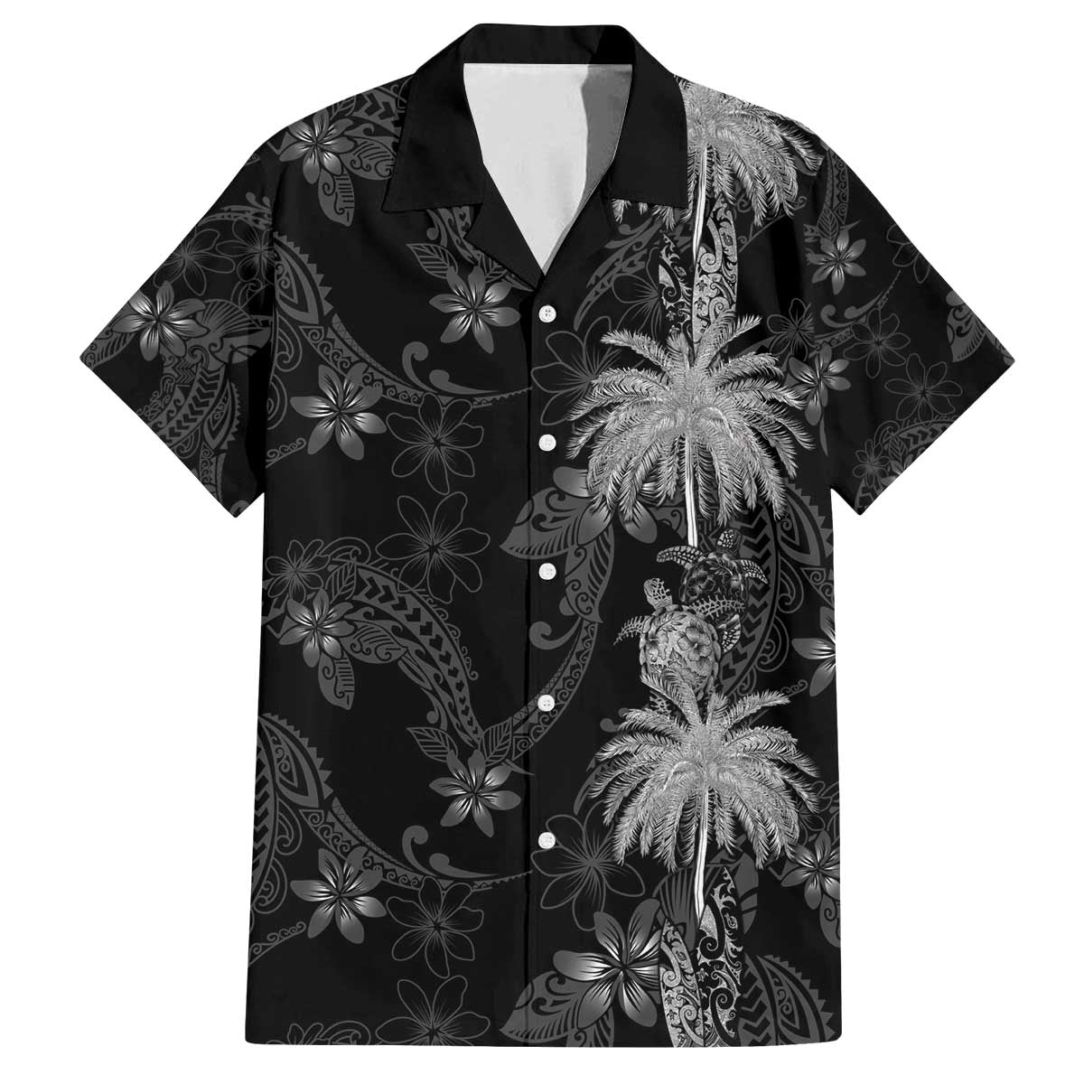 Hawaiian Honu And Surfboards Family Matching Off The Shoulder Long Sleeve Dress and Hawaiian Shirt Silver Style - Polynesian Pride