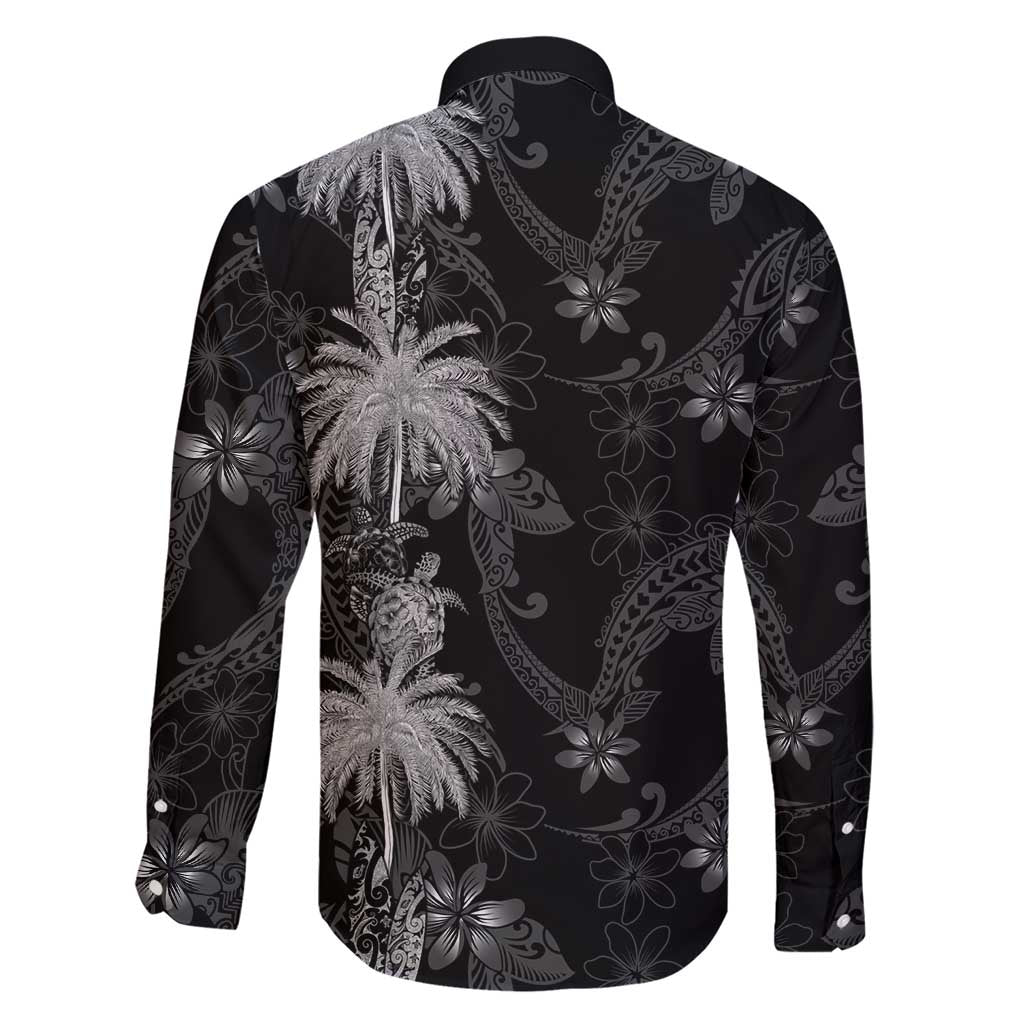 Hawaiian Honu And Surfboards Family Matching Short Sleeve Bodycon Dress and Hawaiian Shirt Silver Style - Polynesian Pride