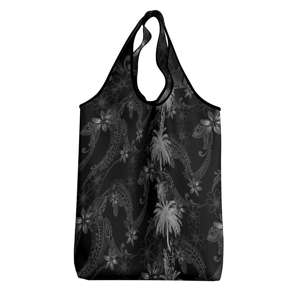 Hawaiian Honu And Surfboards Grocery Bag Silver Style - Polynesian Pride