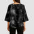 Hawaiian Honu And Surfboards Kimono Sleeve Blouse Silver Style - Polynesian Pride
