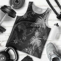 Hawaiian Honu And Surfboards Men Tank Top Silver Style - Polynesian Pride